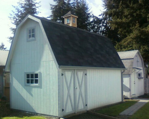 mini gambrel barn, tiny gambrel