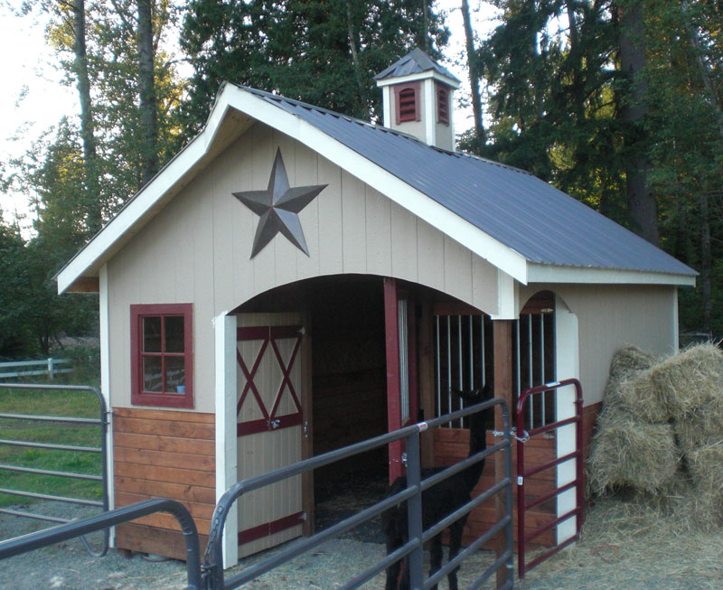 mini barn, small barn kit, pasture barn plans